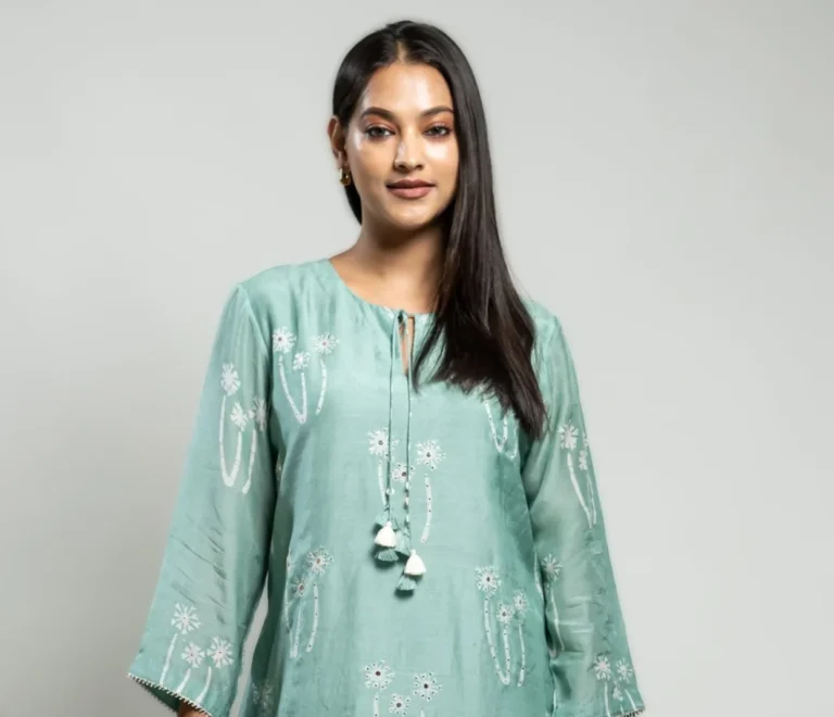 muslin fabric kurta set